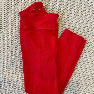 Outdoor Voices TechSweat 7/8 Flex Leggings in Red